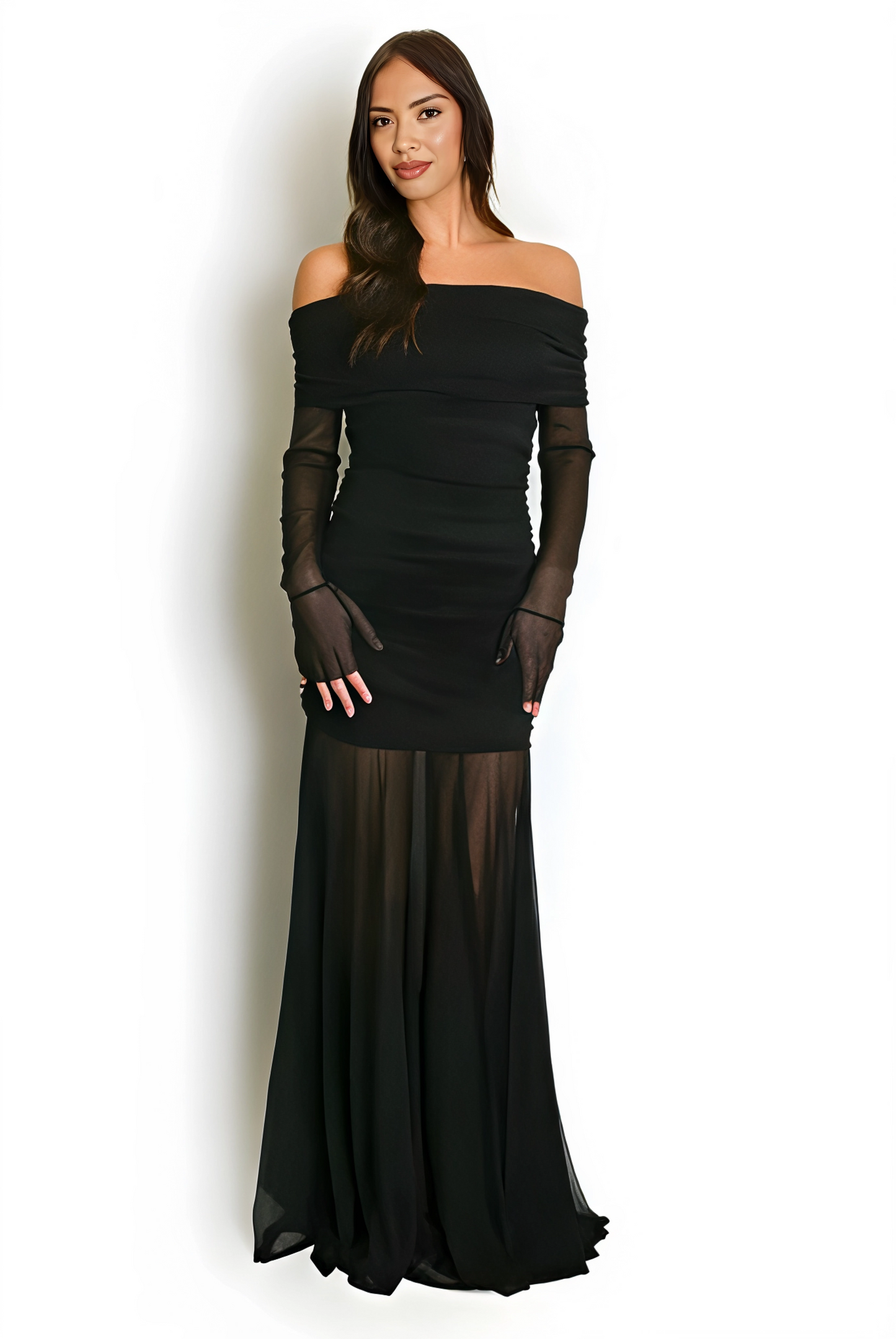 Fiona - Mesh Maxi Dress